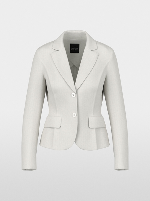 Fitted stretch blazer with lapels