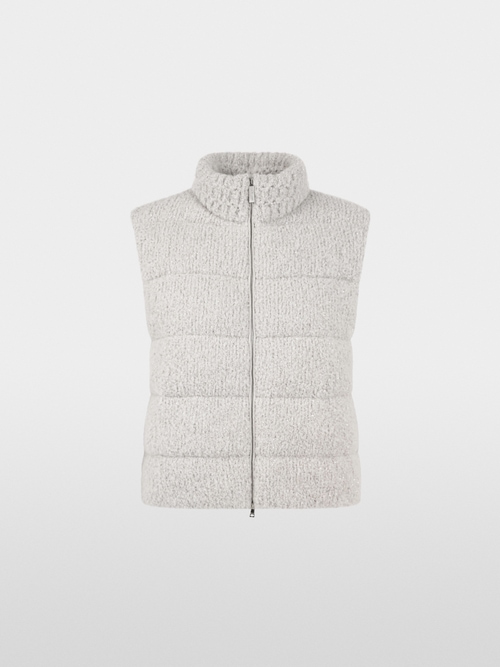 ‘Knitted in Germany’ bouclé waistcoat