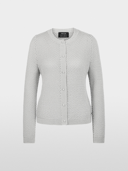 ‘Knitted in Germany’ pearl knit cardigan