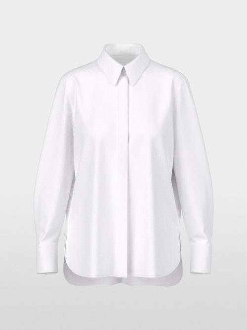Stretch cotton blouse
