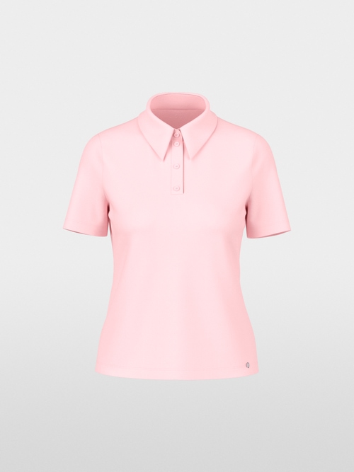 Stretch cotton polo shirt