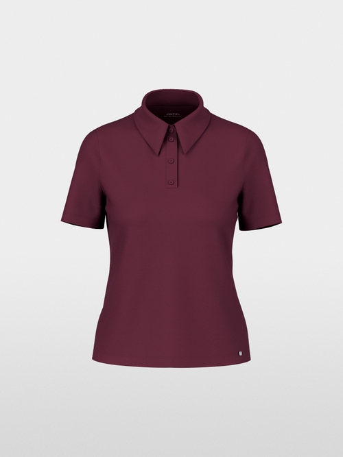 Stretch cotton polo shirt