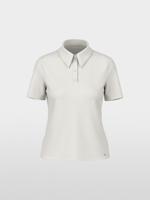 Stretch cotton polo shirt