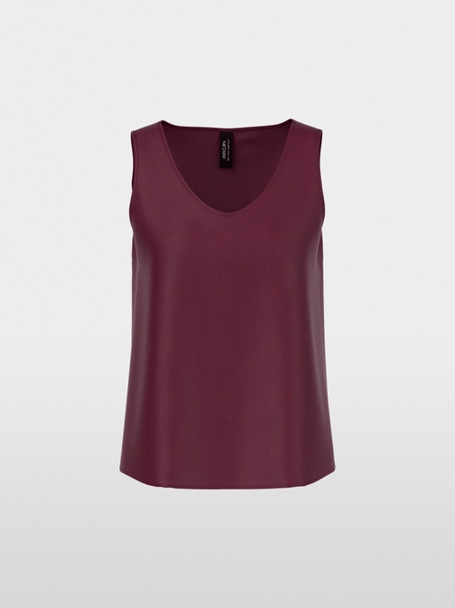 Shiny silk top