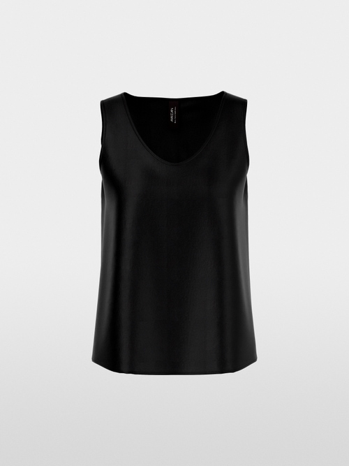 Shiny silk top