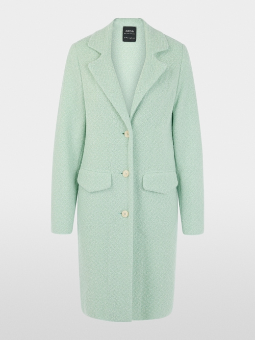 “Knitted in Germany”wool blend coat