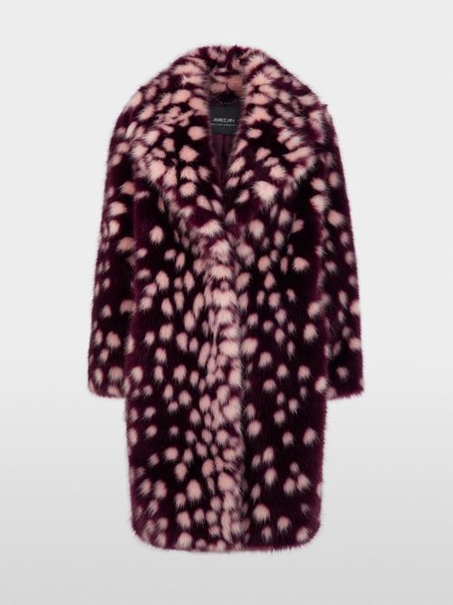Manteau à imprimé à pois marquant
