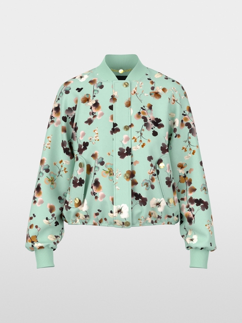 Blouson jacket with floral print