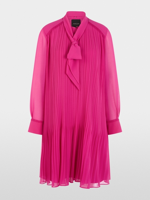 Chiffon dress with bow