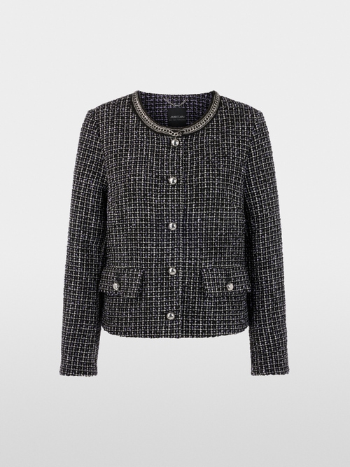 Veste en tweed avec détail chaîne