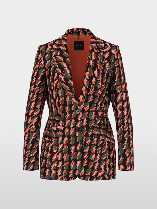 Fitted scuba jersey blazer
