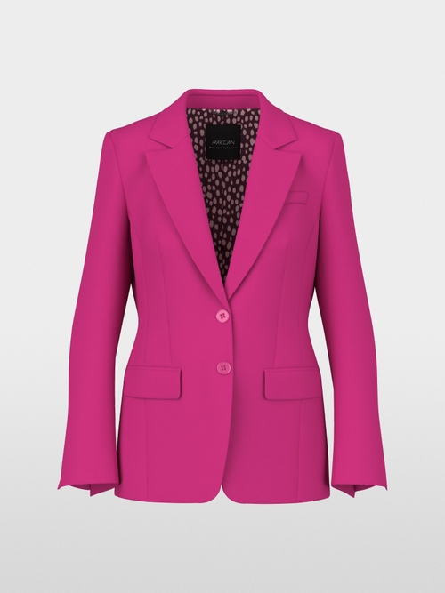 Fitted blazer with lapel collar