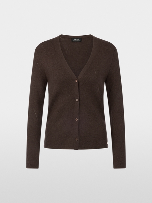 Cardigan with lurex sheen