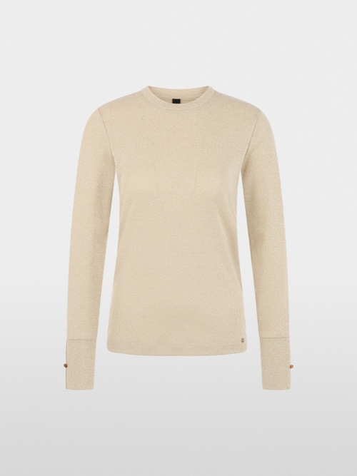 Long-sleeved lurex shirt