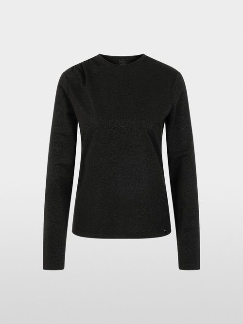 Fitted shirt with lurex