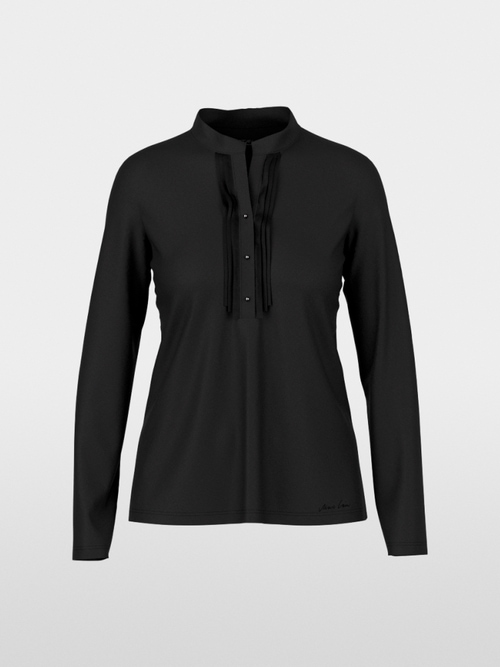 T-shirt à manches longues avec détails en soie
