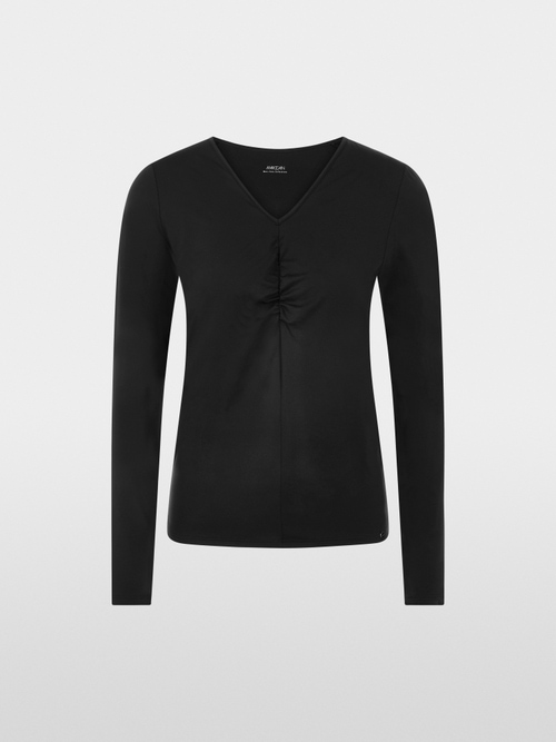 T-shirt à manches longues stretch raffiné
