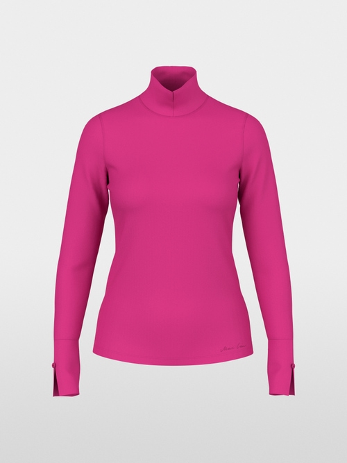 Basic shirt with stand-up collar