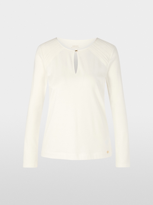 Shirt with silk piping