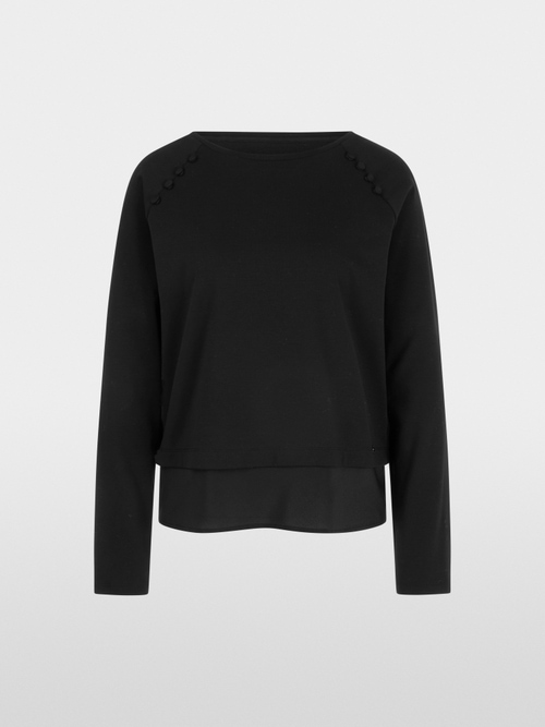 Shirt with silk trim