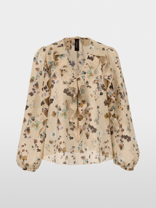 Floral blouse with flounces