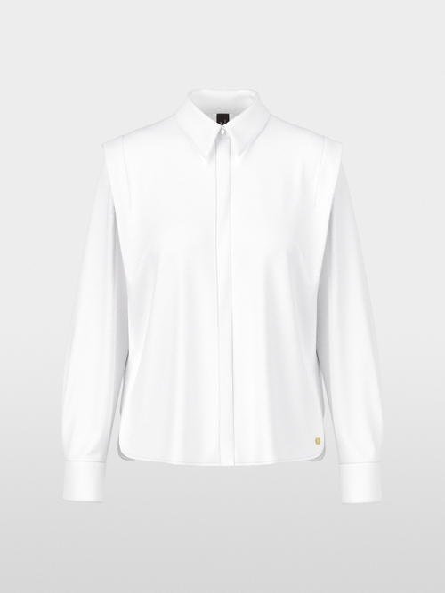 Blouse in lightweight stretch cotton