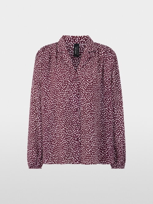 Blouse with polka dot print