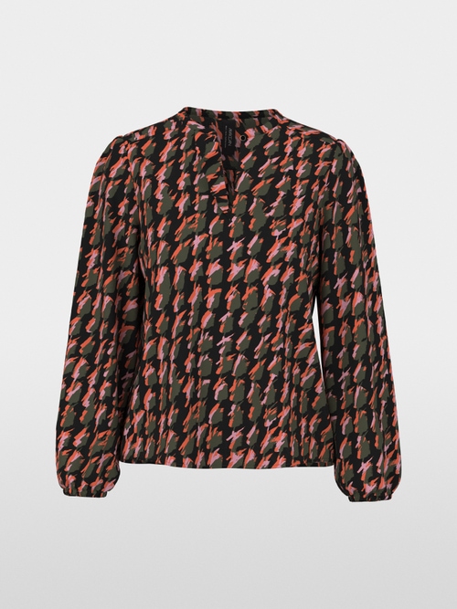 Abstract houndstooth blouse