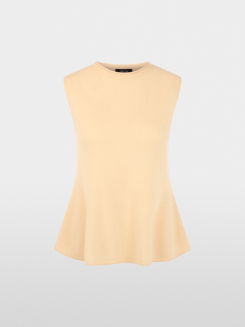 Cashmere top with peplum