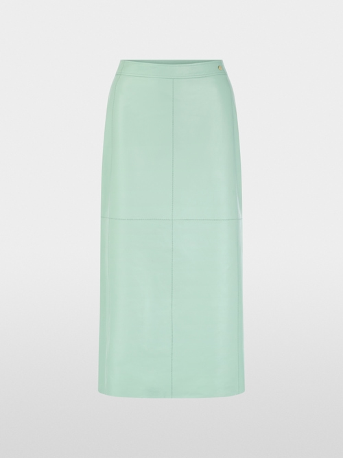 Fine nappa leather maxi skirt