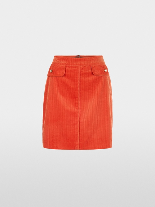 Cotton corduroy mini skirt