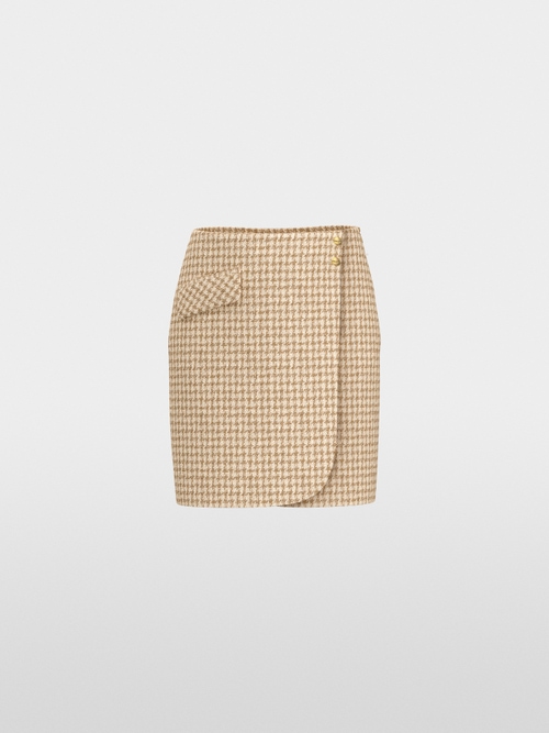 Houndstooth mini skirt
