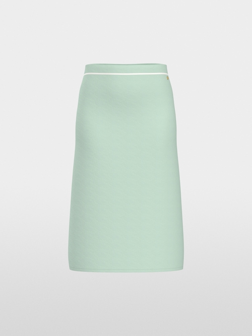 “Knitted in Germany” calf-length skirt