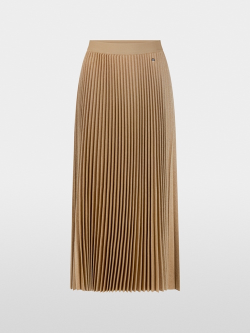 Boiled wool midi skirt