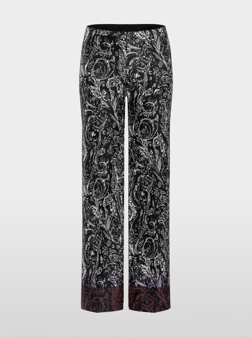 WINDER all-over print wide fit trousers
