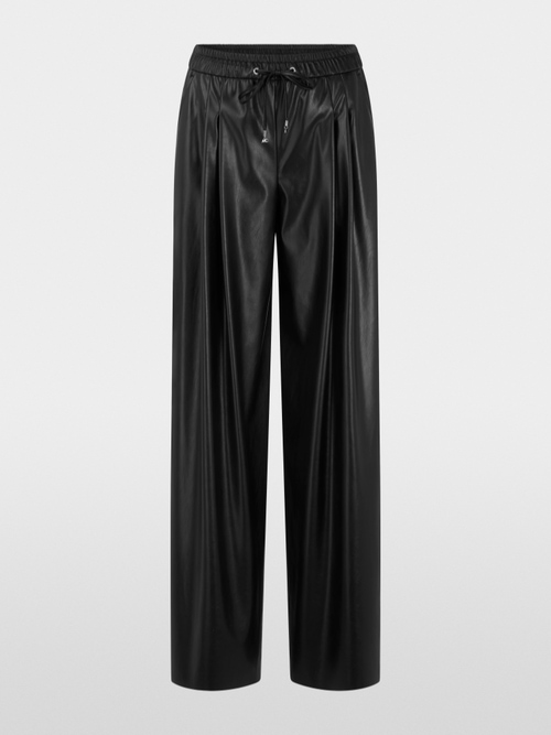 WINNIPEG wide fit faux leather trousers