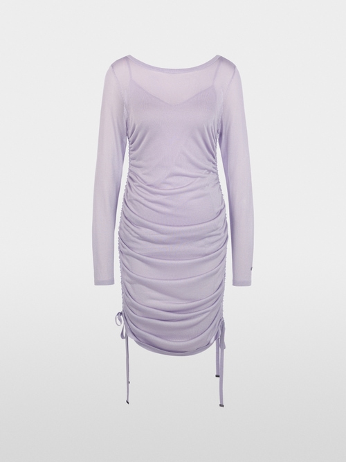 Fitted dress with gathers
