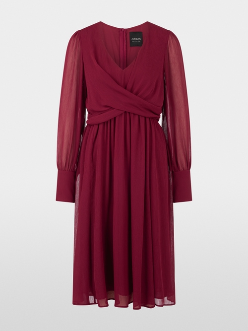 Elegant crêpe midi dress