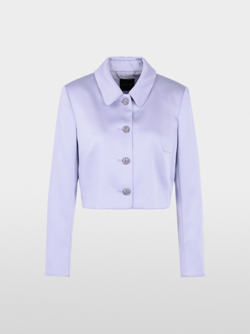 Veste en satin avec boutons en strass