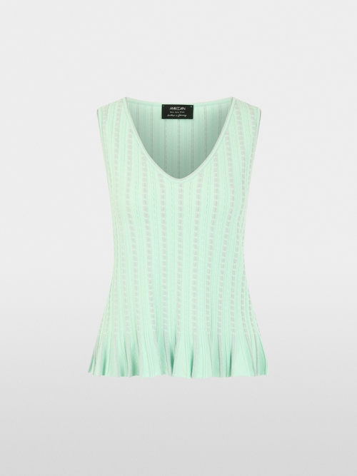 ‘Knitted in Germany’ sleeveless top
