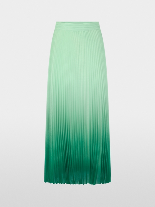 Pleated skirt with colour gradient