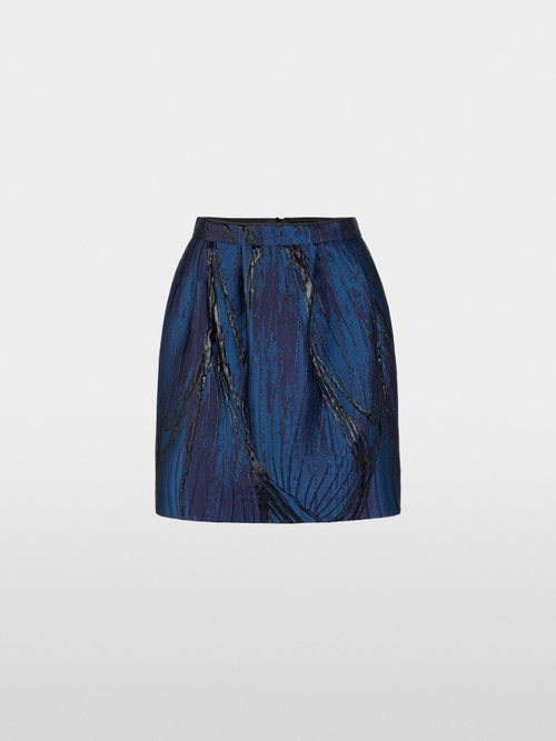 Coated mini skirt