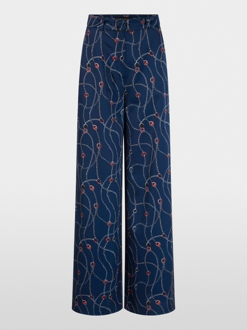 WAUKEE trousers with chain print