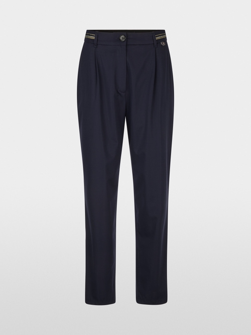 FAQUS feminine fit fabric trousers