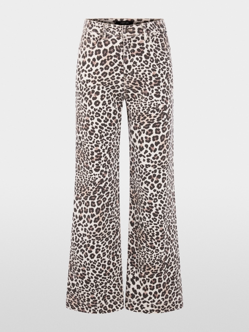 WARRI wide fit leopard print jeans