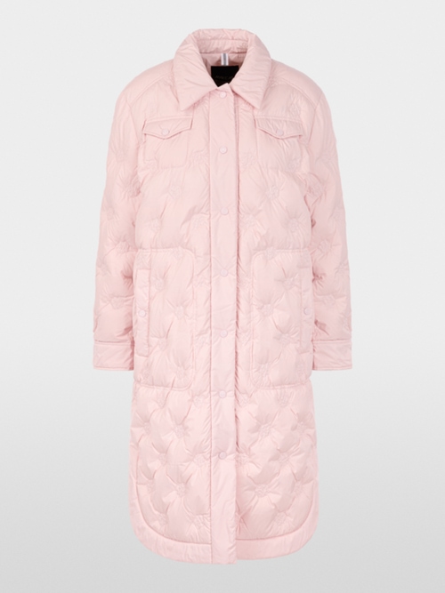 Quilted coat with light down lining