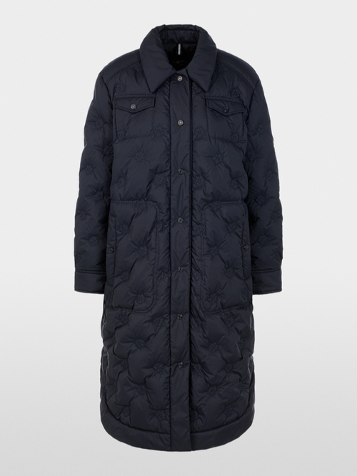 Quilted coat with light down lining