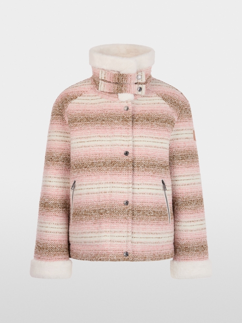 Warm jacket with fun fur