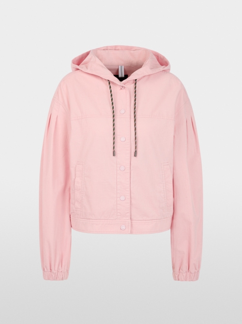 Corduroy jacket with hood