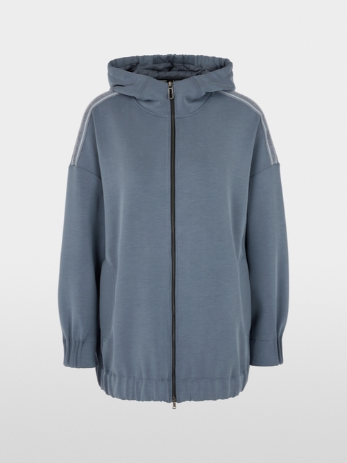 Oversized jersey jacket